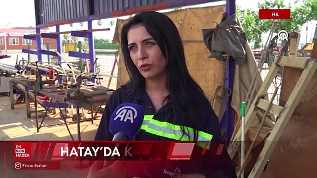Hatay'da kaynak ustası kadın, atölye kurup mesleğine daha çok kadın kazandırmak istiyor