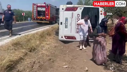 Manisa'da kamyonet otobüsle çarpıştı: 10 yaralı