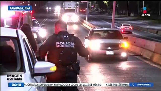 Choque multiple se registra en Av. López Mateos, Guadalajara, Jalisco