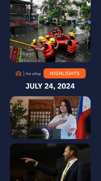 Today's headlines: #HabagatPH, Sara Duterte, Kamala Harris & J.D. Vance | The wRap | July 24, 2024