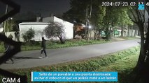 Salto de un paredón y una puerta destrozada, así fue el robo en el que un policía mató a un ladrón