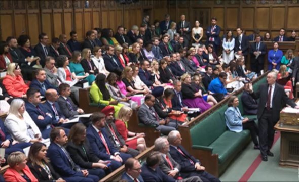 Colum Eastwood sat on the British Government backbenches in Westminster on Wednesday