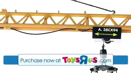 Fast Lane Ultimate Tower Crane and Construction Vehicle Playset Yellow