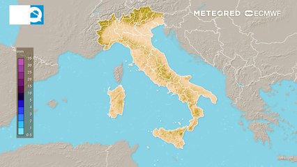 Rovesci e temporali verso il Sud