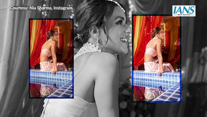 Nia Sharma visits Lord Shiva temple, shares BTS videos