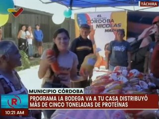 Táchira | PDVAL benefició familias del mcpio. Córdoba con la distribución de 5 de tn. de alimentos