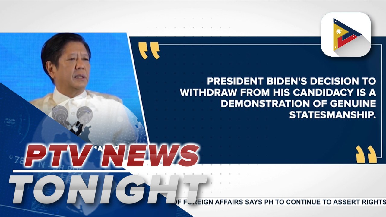 PBBM lauds Biden's re-election bid exit, says decision to withdraw 'a demonstration of genuine statesmanship’