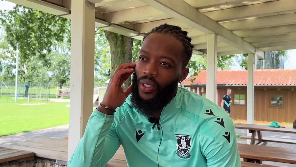 Nathaniel Chalobah talking to The Star from Sheffield Wednesday's camp in  Germany