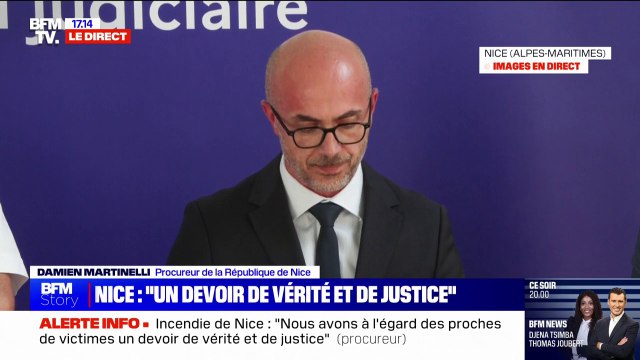 Incendie de Nice: À cette heure, trois individus sont très activement recherchés , indique le procureur de la République