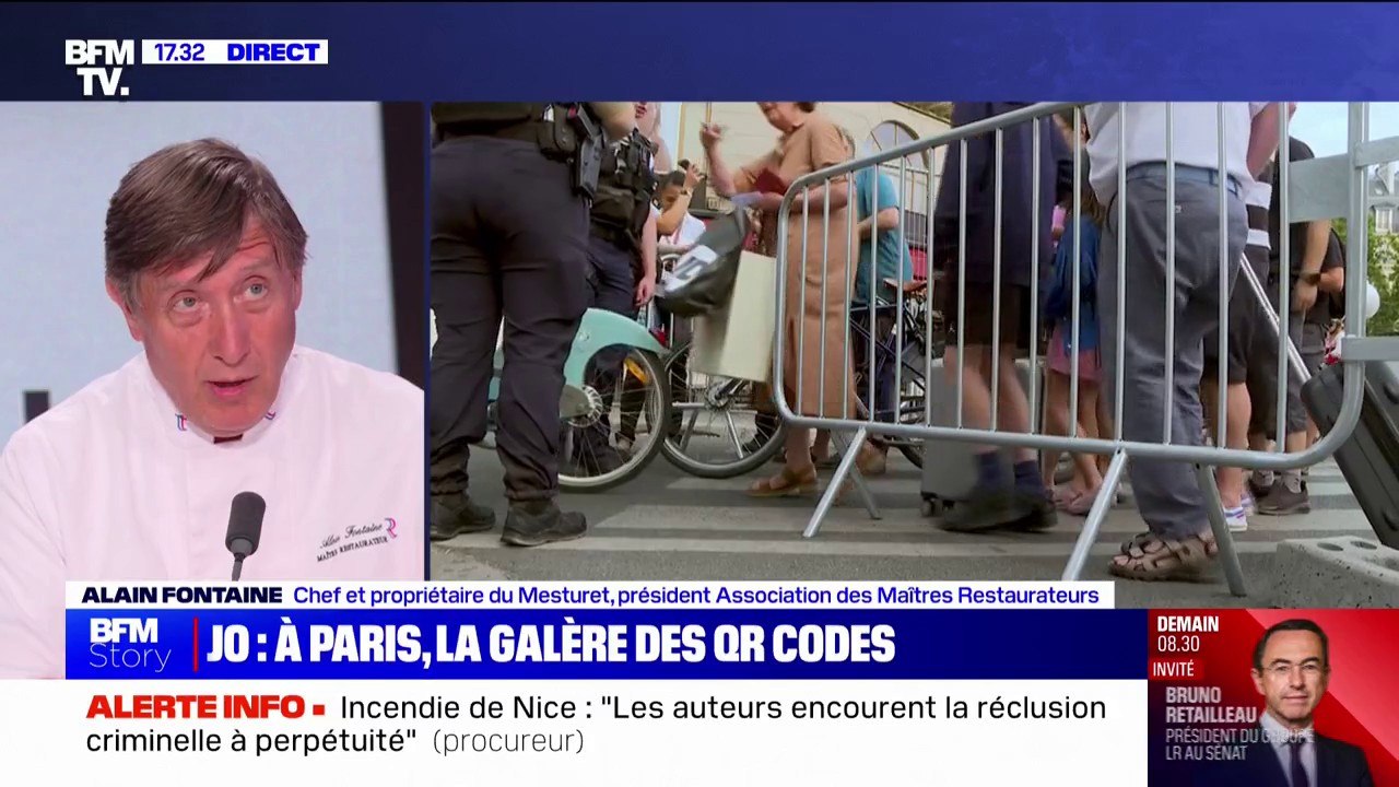 "L'enthousiasme est toujours là, mais on est un peu angoissés": Alain Fontaine (Association des maîtres restaurateurs) sur l'application des QR codes dans les "zones grises" à Paris