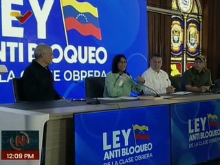 Vpdta. Delcy Rodríguez lidera mesas de trabajo para debatir Ley Anti bloqueo de la Clase Obrera