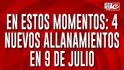 4 nuevos allanamientos en 9 de Julio: uno de ellos en la casa del hijo de Victoria Caillava
