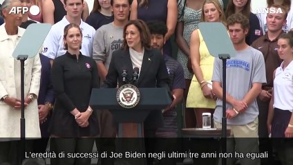 Harris: "L'eredita' di Biden senza pari nella storia moderna"