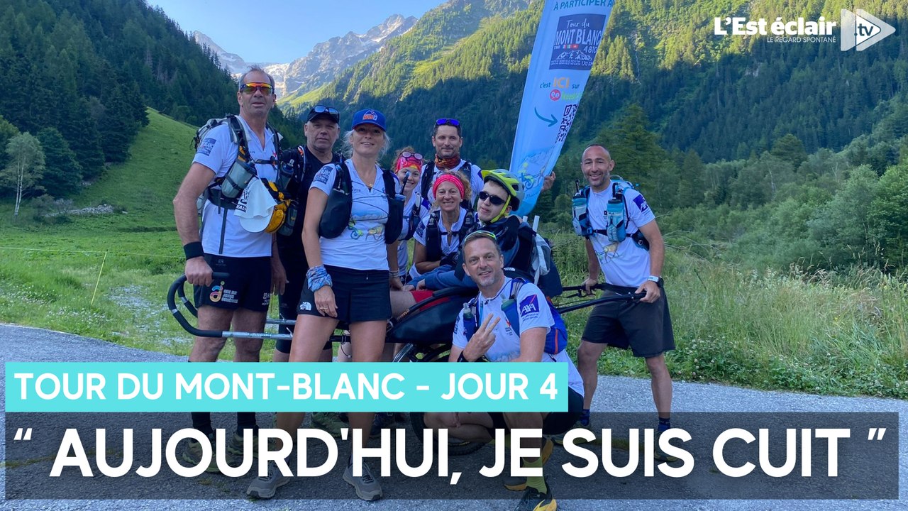 Enzo et sa bande font le tour du Mont-Blanc,  jour 4 : " Aujourd'hui, je suis cuit "
