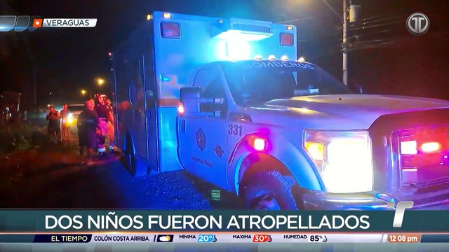 Dos menores de edad en estado delicado tras ser atropellados en Veraguas
