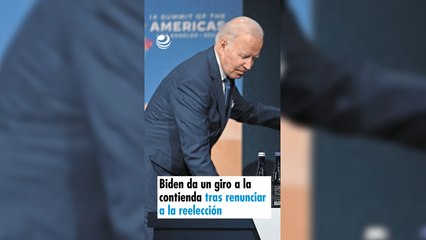 Biden da un giro a la contienda tras renunciar a la reelección
