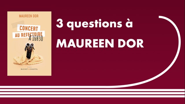 Trois questions à Maureen Dor | Concert au réfectoire à 16h30