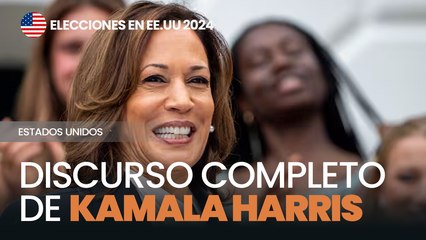 Kamala Harris da su primer discurso desde la renuncia de Joe Biden