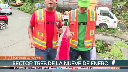 Puente está a punto de colapsar en la 9 de Enero de San Miguelito