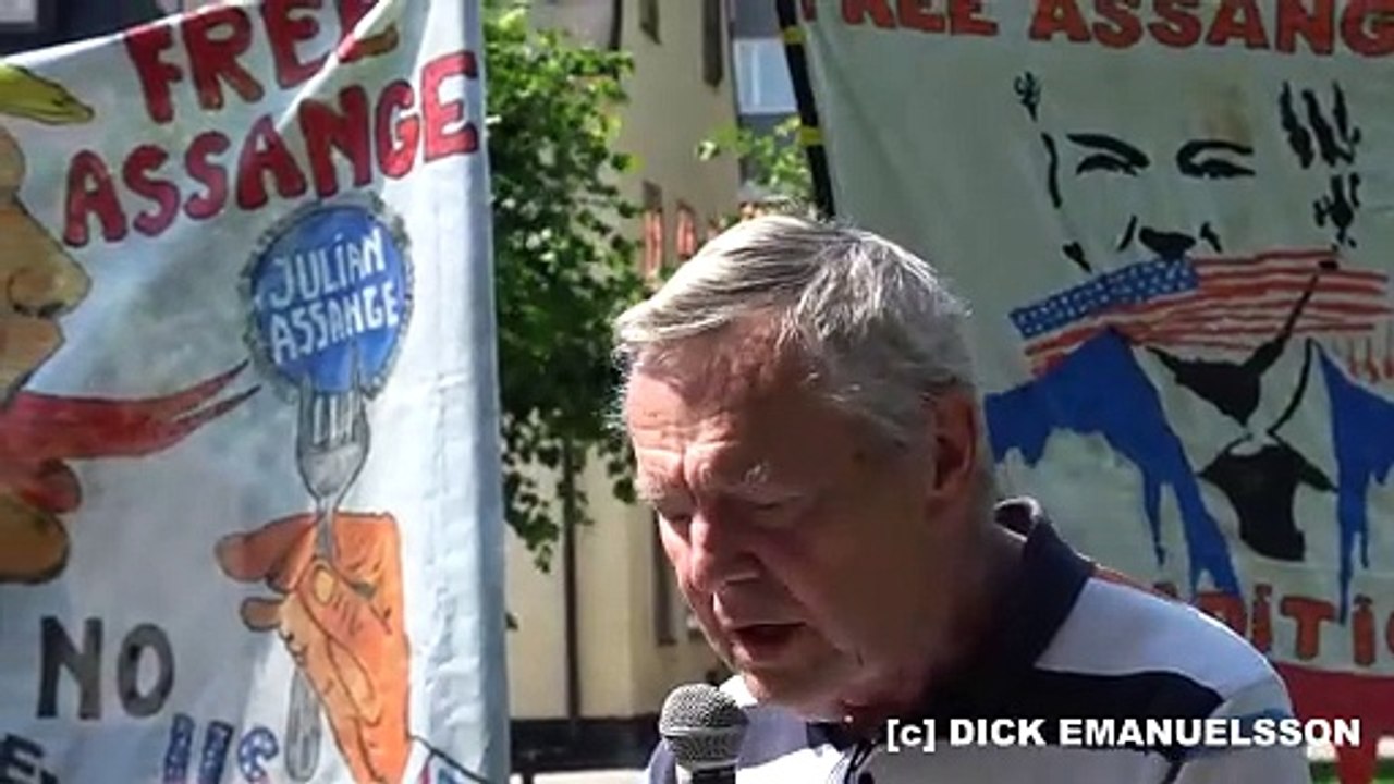 Uttalande från Stödkommittén med anledning av frigivningen av Julian Assange uppläst av Christer Lundgren