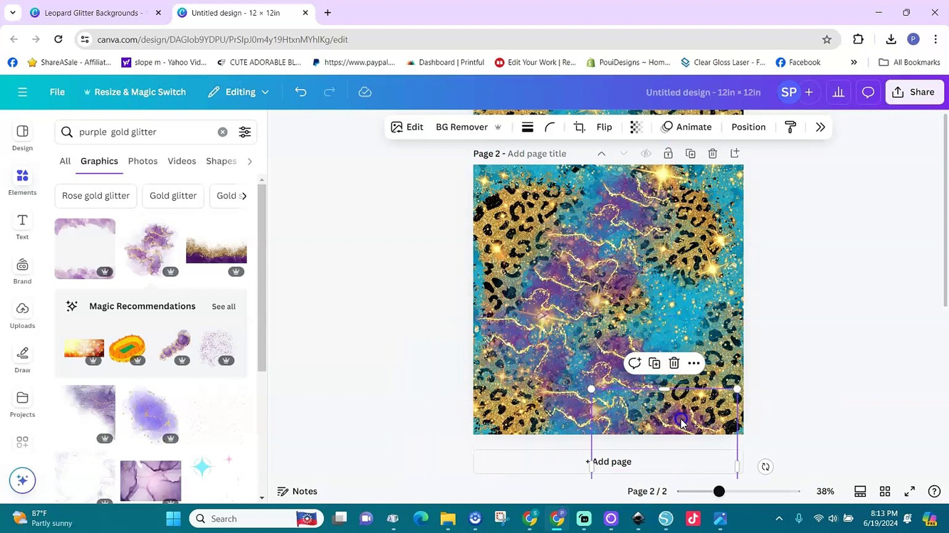 ⁣How To Make Pretty Digital Papers in Canva
