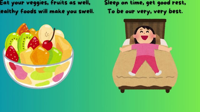 Good Habits For Kids | Rhyme To Teach Good Habits | For Kids | Nursery Rhymes | #kids #kidslearning