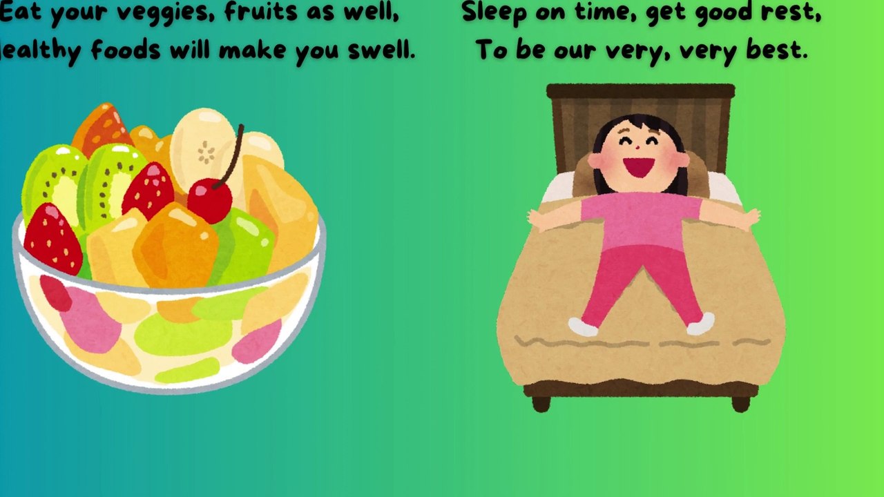 Good Habits For Kids | Rhyme To Teach Good Habits | For Kids | Nursery Rhymes | #kids #kidslearning