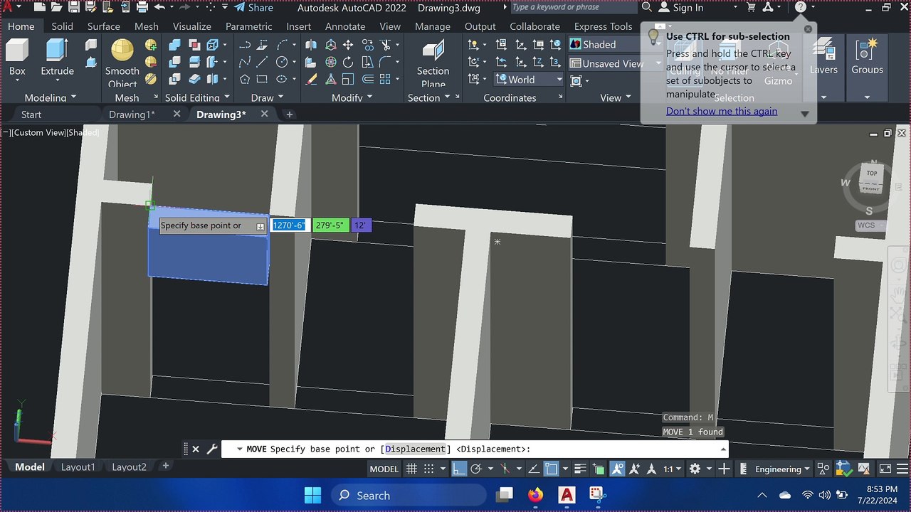 [ COMPLETE ] AutoCAD 3D Modeling in 2 Hours | COMPLETE 3D RENDERING civil3d #autocad #drafting
