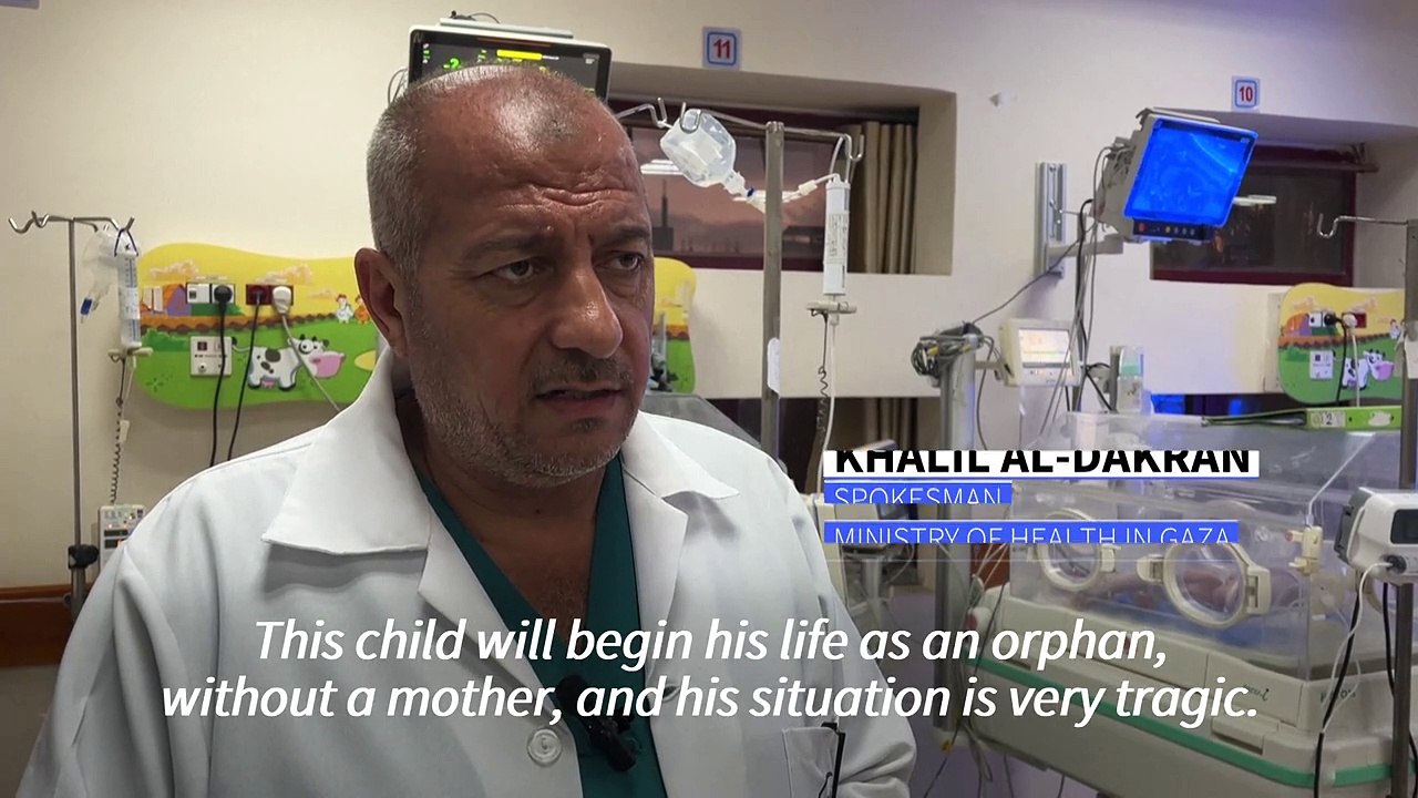 Gaza newborn saved from dead mother's womb is treated at Deir el-Balah hospital
