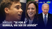 Nikolas Ferreira provoca Biden e Kamala Harris