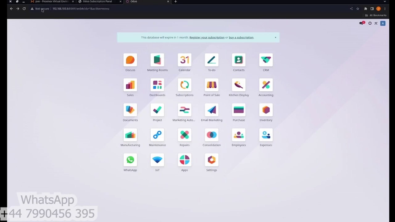 Odoo 17 fissuré | Odoo 17 Entreprise | Durée de vie | Vente | Utilisateurs illimités | Toutes les applications d'entreprise