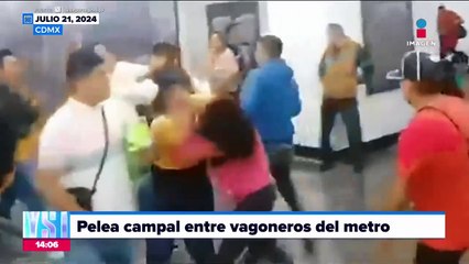 Se registra pelea campal en el Metro de la CDMX