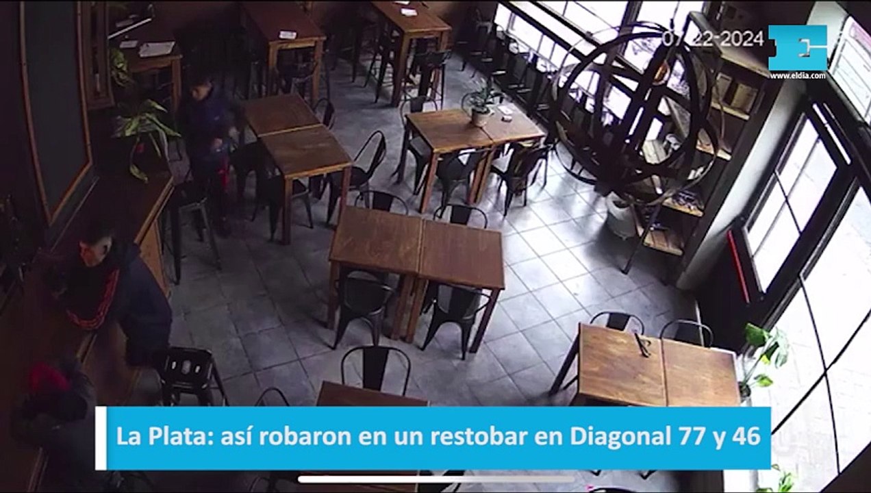 así robaron en un restobar en Diagonal 77 y 46