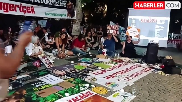 Kuğulu Park'ta Hayvanları Koruma Kanunu protestosu