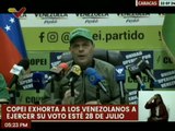 Caracas | Partido Copei invita a los venezolanos a participar en las elecciones del 28-J