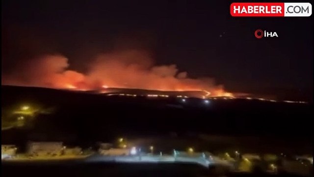 Diyarbakır'da anız yangını: Bölgedeki rüzgarın etkisiyle alevler geniş alana yayıldı