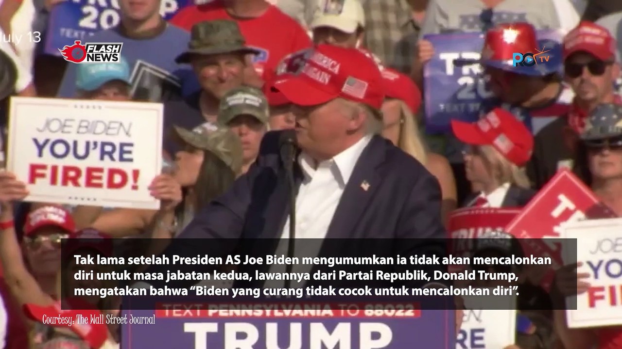 Tanggapan Mantan Presiden AS Donald Trump Terkait Mundurnya Joe Biden