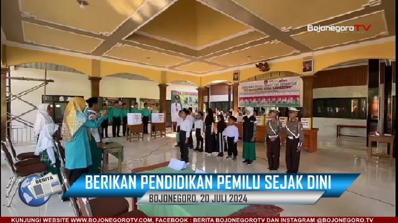 Layaknya Pemilu, Sekolah MI Miftahul Huda Lengkong Gelar Pemilihan Ketua Kelas Serentak