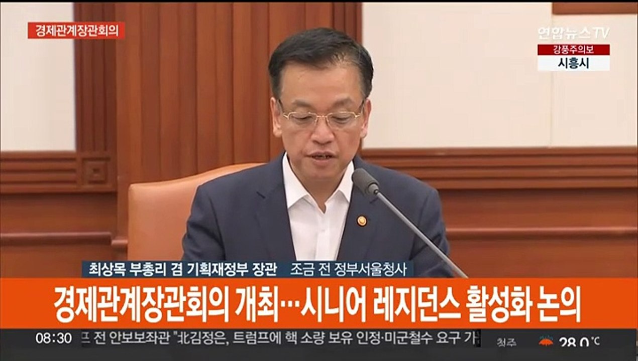 [현장연결] 최상목 "7월 물가 일시 반등 가능성…농산물 수급안정 만전"