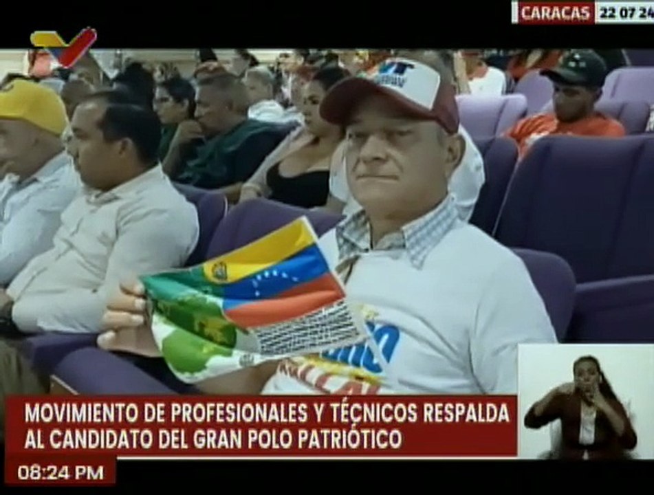 Caracas | Movimiento de Profesionales y Técnicos ratifican su respaldo al candidato Nicolás Maduro