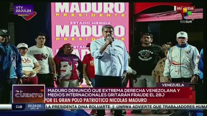 Presidente Nicolás Maduro reitera denuncia sobre accionar de medios de comunicación