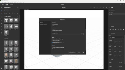 Adobe Dimension Course Section 31 General Preferences