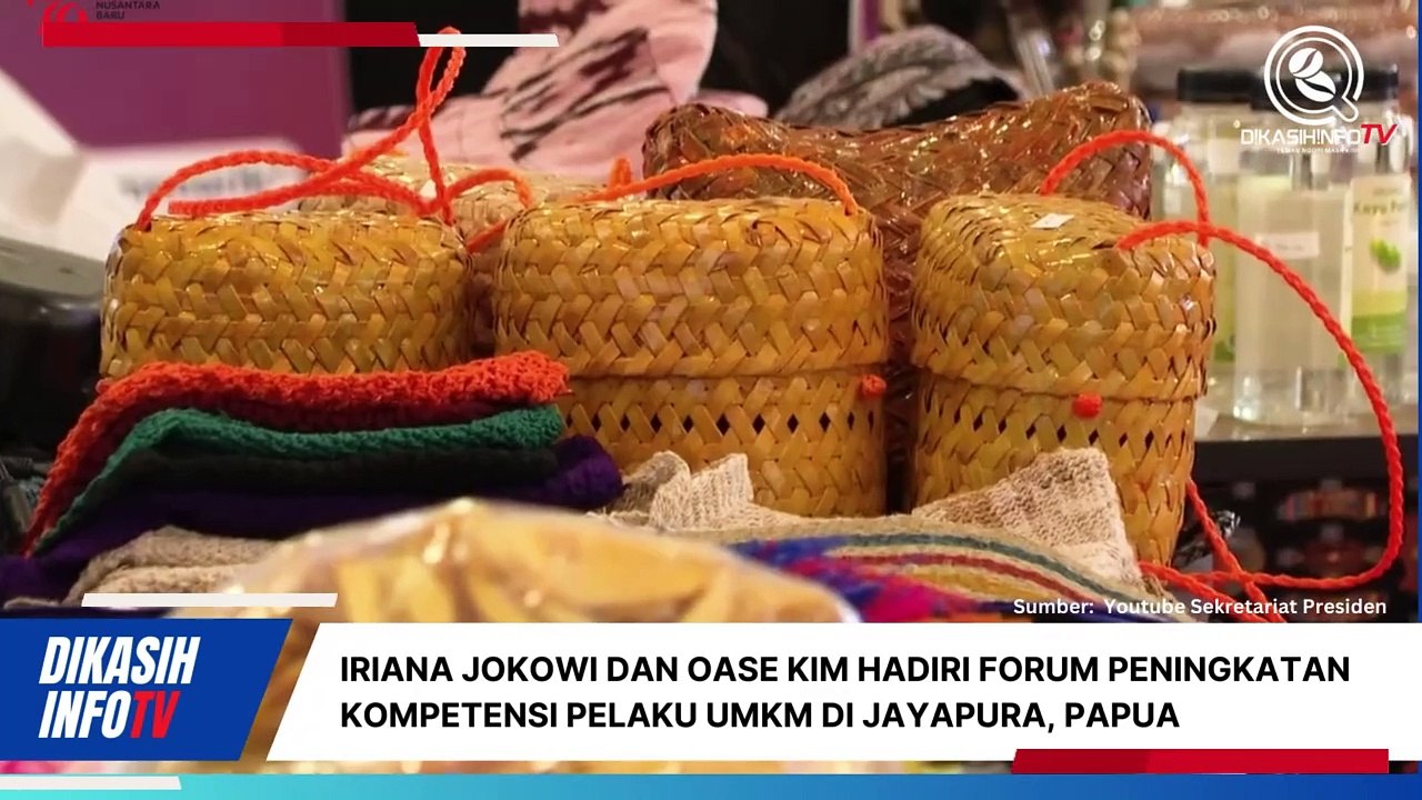 Iriana Jokowi dan OASE KIM Hadiri Forum Peningkatan Kompetensi Pelaku UMKM di Jayapura