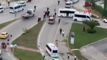 Minibüs şoförlerinin yolcu kavgası, kameraya yansıdı