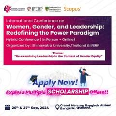 Join the International Conference on Women, Gender, and Leadership in Bangkok