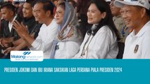 Presiden Jokowi dan Ibu Iriana Saksikan Laga Perdana Piala Presiden 2024