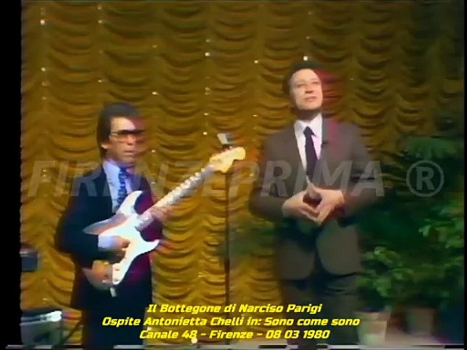 Il Bottegone di Narciso Parigi - Ospite Antonietta Chelli in  Sono come sono. Canale 48 - 08 03 1980