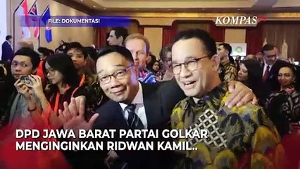 Download Video: DPD Golkar Jawa Barat: Ridwan Kamil Sangat Realistis Maju di Pilkada Jabar