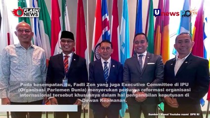 Fadli Zon Temui Presiden Majelis Umum PBB Serukan Reformasi PBB