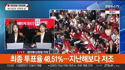 잠시 뒤 국민의힘 전당대회…당 이끌 새 대표는?